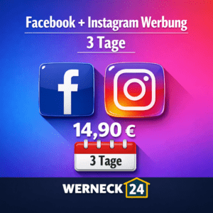 Facebook + Instagram – 3 Tage