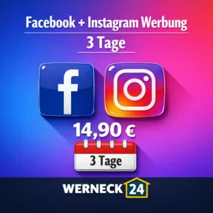 Facebook + Instagram – 3 Tage