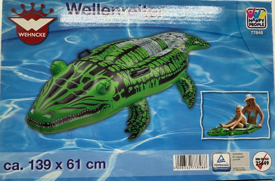 Wellenreiter Krokodil